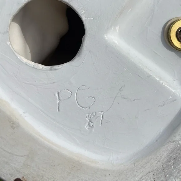 Vintage 80s Nautical Ceramic Fisherman Sailor Table Lamp - Picture 8 of 9